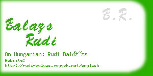 balazs rudi business card